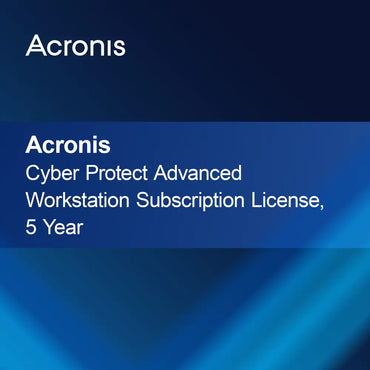 Acronis Cyber Protect Advanced Workstation Prenumerationslicens, 5 år