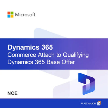 Dynamics 365 Commerce Atașare la Oferta de Bază Dynamics 365 Calificativă (NCE)