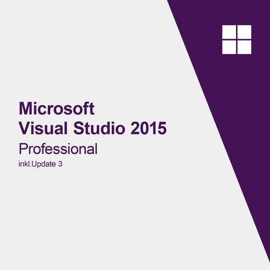Microsoft Visual Studio 2015 Professional inkl. Opdatering 3